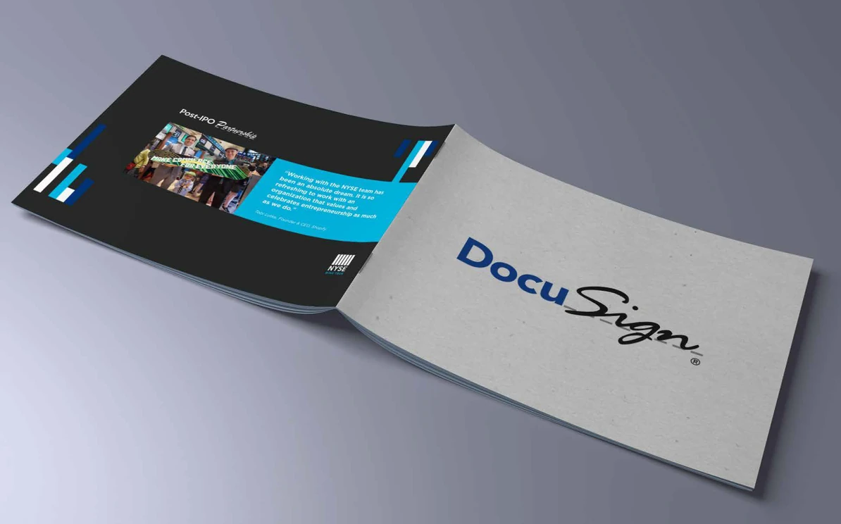 DocuSign post-IPO partnership booklet